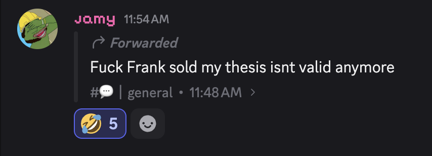 Frank tweet media