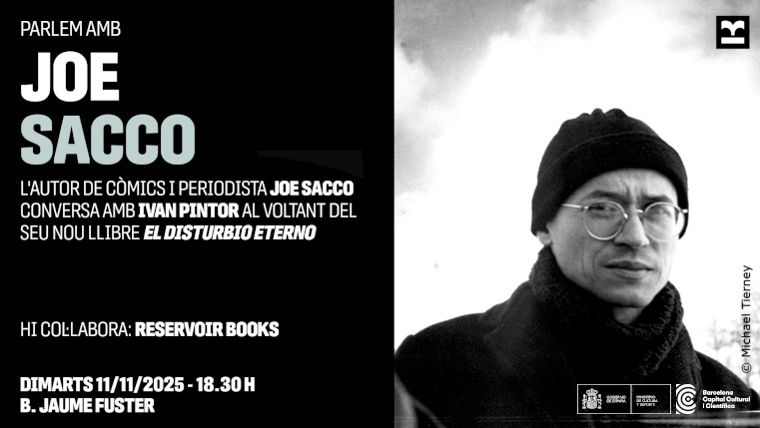 Demà dimarts a Barcelona: Parlem amb Joe Sacco.

L’autor i periodista Joe Sacco conversarà amb Ivan Pintor sobre el seu nou llibre, El disturbio eterno.

+info a: buff.ly/2V76b2X