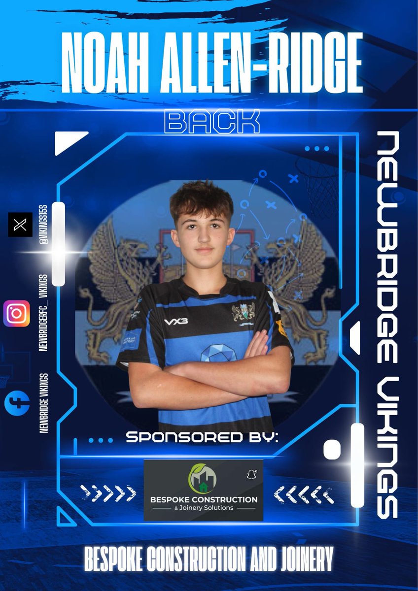 Looking forward to this week's game <a href="/NHSOB_RFC_MandJ/">Newport HSOB RFC Mini & Juniors</a> <a href="/NHSOBRFC1/">NHSOB RFC</a> . Always a really tough contest on the field, but always a very warm welcome off it. A great bunch of boys &amp; coaches <a href="/BrunnpPatrick/">Patrick Brunnock</a>. Thanks to Bespoke Construction &amp; Joinery ror sponsoring Noah this season  #Vikings