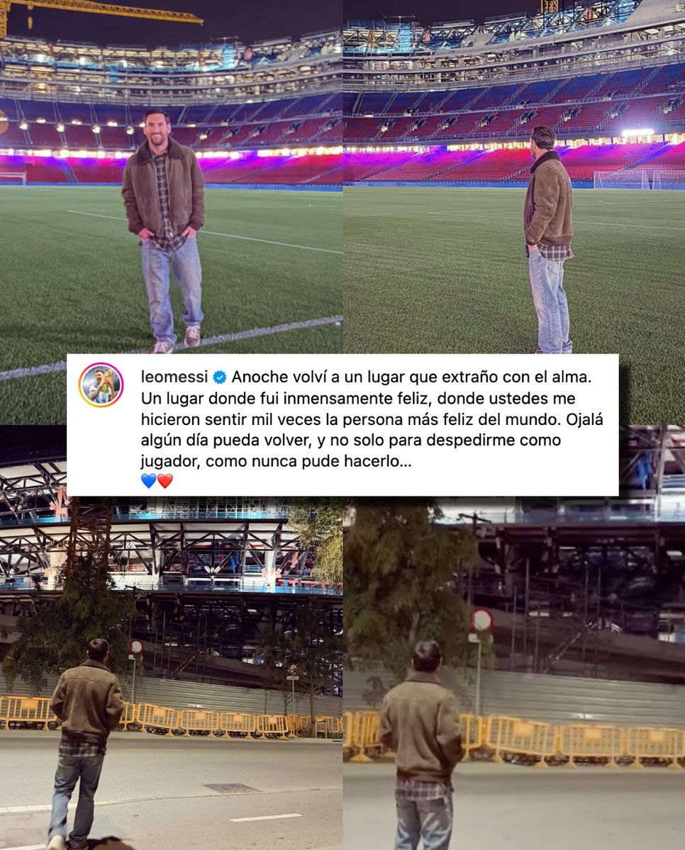 Y un día, Lionel Messi volvió al Camp Nou. El mejor jugador de toda la historia aprovechó el parón por fecha FIFA para regresar a la que SIEMPRE será su casa. Hace tiempo que se marchó del FC Barcelona, pero la historia no se borra. Y ahí, en el templo blaugrana, el GOAT vivió