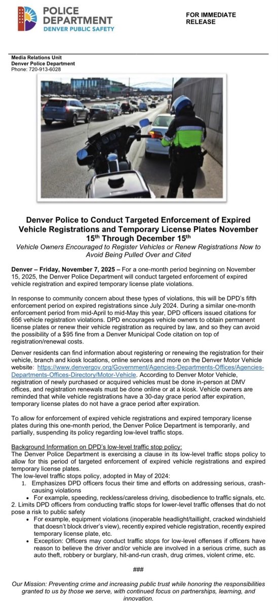 Denver Police Dept. tweet media