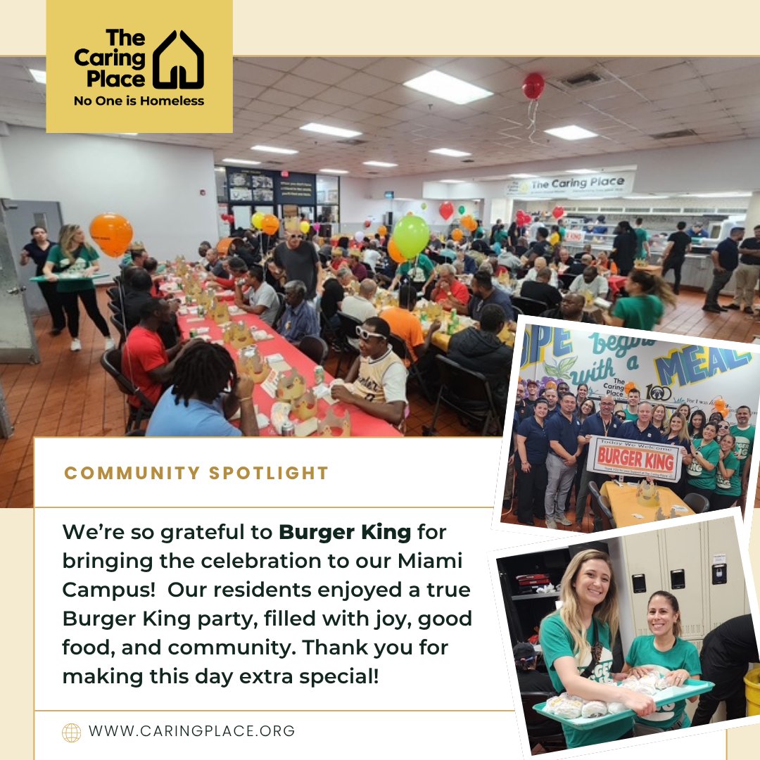We’re so grateful to Burger King for bringing the celebration to our Miami Campus! 🍔 Our residents enjoyed a true Burger King party, filled with joy, good food, and community. Thank you for making this day extra special! ❤👑