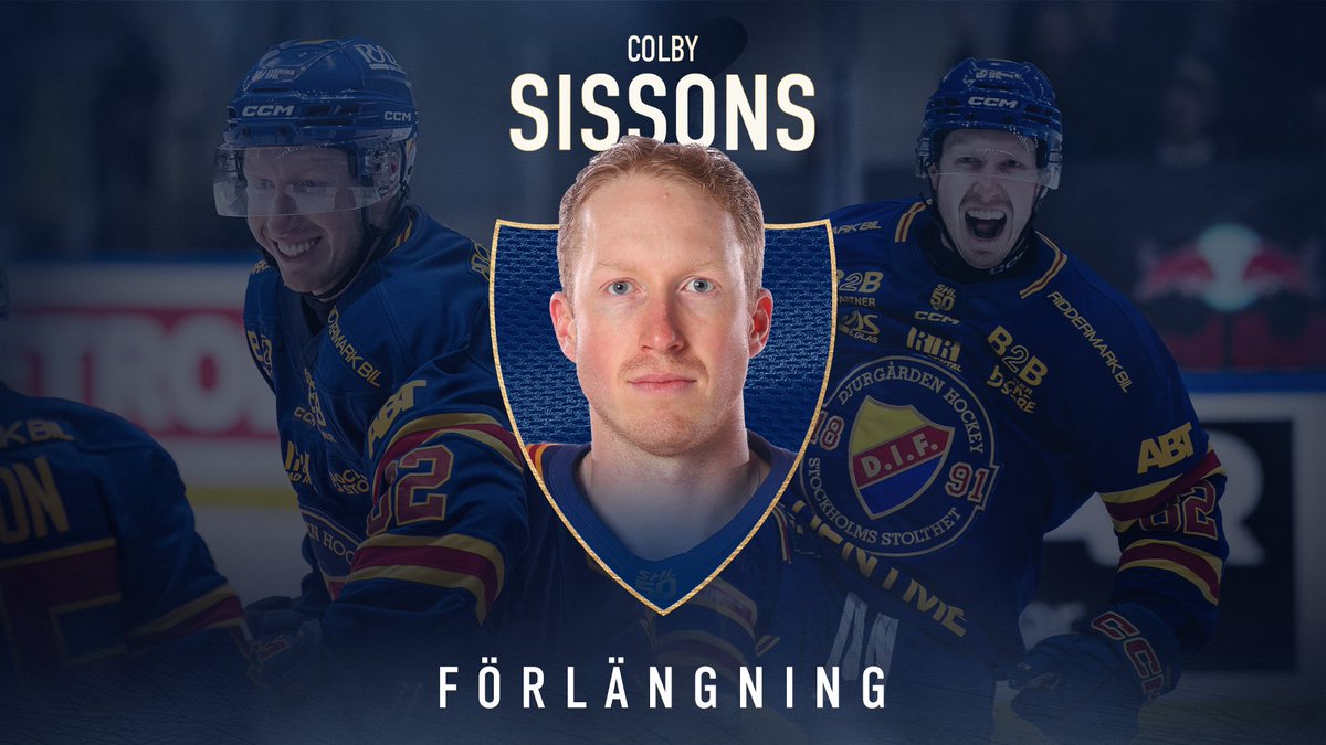 DIFHockeyse's tweet photo. 📃✍🏻 Djurgården är mycket glada över att presentera en förlängning tillsammans med Colby Sissons. Den 27-årige kvalhjälten fortsätter att skriva gul-röd-blå historia på ett kontrakt till 2028.

▶️ Läs mer på https://t.co/81KFrua4p1.

#DIFHockey | #AlltidOavsett https://t.co/7au0z5q1cp