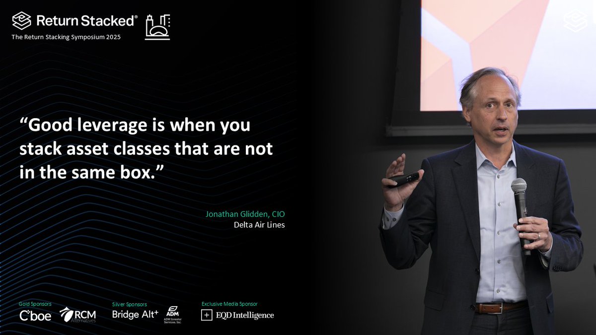 Jonathan Glidden, CIO at <a href="/Delta/">Delta</a> Air Lines, shares how Delta’s corporate plan adopted portable alpha back in 2010 - the motivations behind it, the structures applied, and the insights gained from implementation.
#GetStacked2025