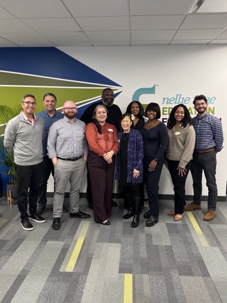 Hey_JessV's tweet photo. I really enjoyed my time with the @NellieMaeEdFdn  Speaker Bureau Fellows! It was inspiring to learn about their strategic plan and vision for the future—working to ensure all young people have access to the equitable education they deserve.📚 #EducationEquity https://t.co/DZzmHqtPtn