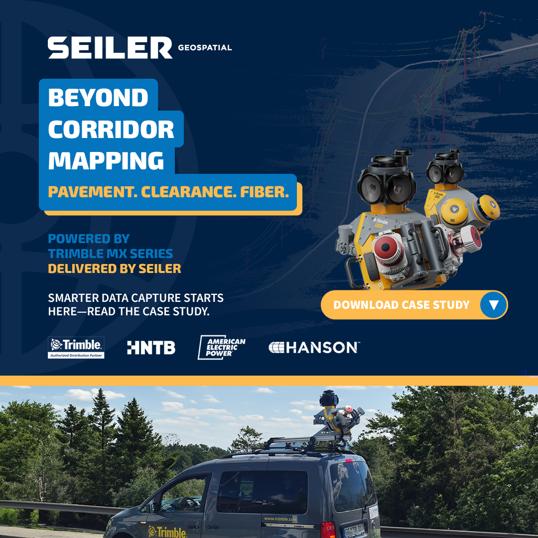 SeilerInst's tweet image. 🌐 Beyond Corridor Mapping.
Faster pavement, clearance, and fiber workflows—powered by Trimble MX Series and delivered by Seiler.
📥 Read the case study → gotoseiler.com/mxcapture
 
#SeilerGeospatial #TrimbleMXSeries #MobileMapping #LiDAR