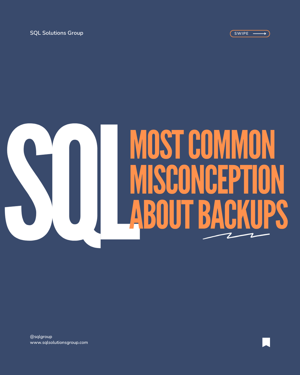 SQLGroup's tweet image. File-level backups aren’t the same as SQL Server native backups. Native backups protect transactions and allow point-in-time recovery. Always verify in MSDB and test regularly.

#SQLServer #DBA #DatabaseBackups #SQLPerformance #SQLMonitoring #DatabaseRecovery #SQLCommunity #sql