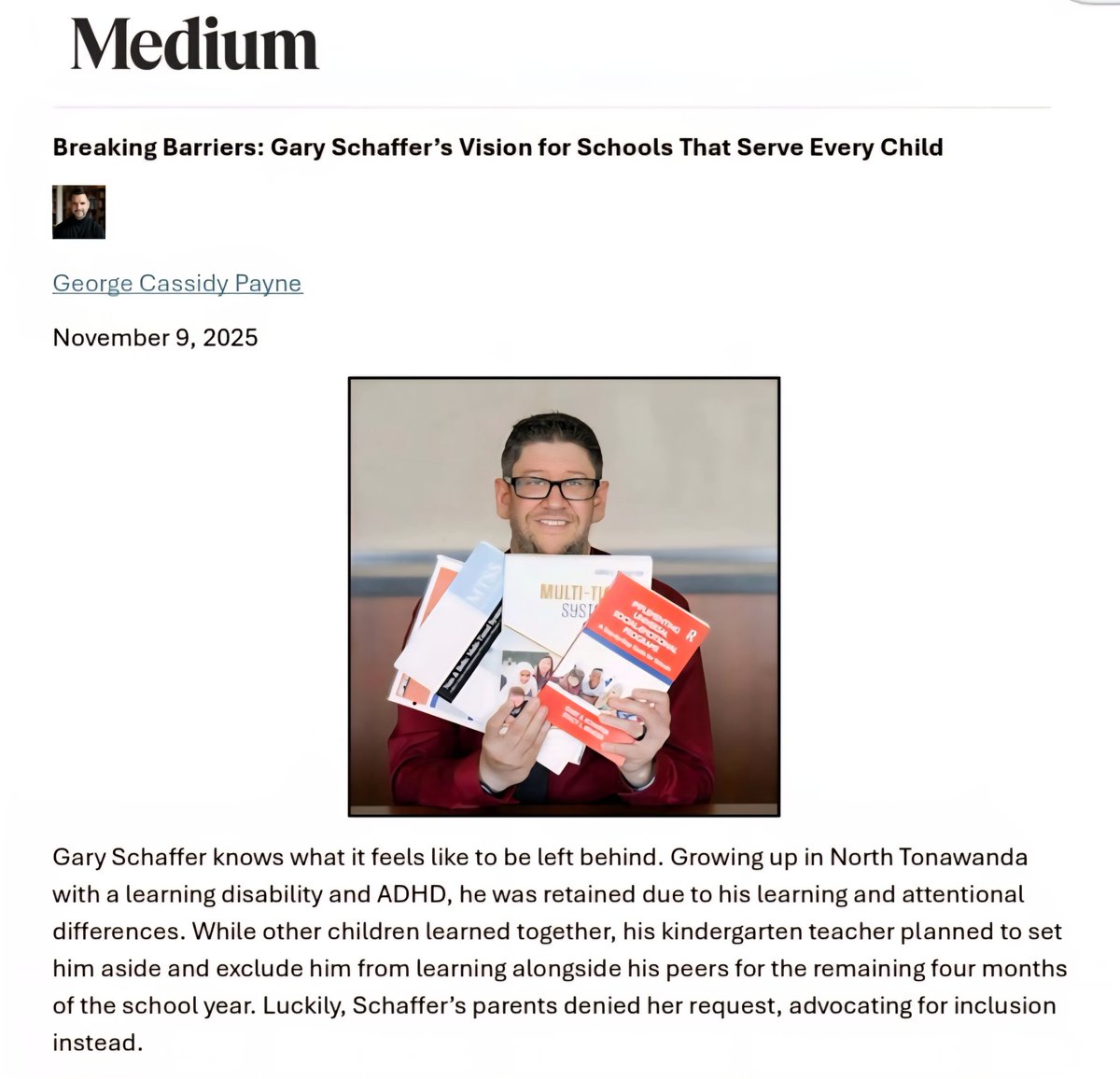 Gary E. Schaffer, PhD tweet media