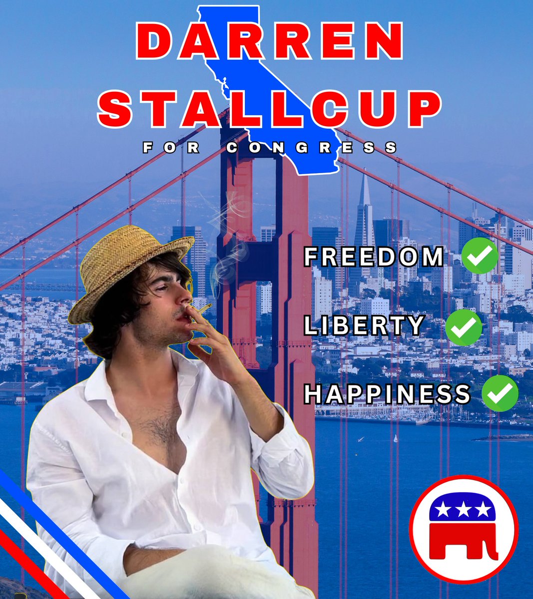 Dear America,

My name is Darren Stallcup, a San Francisco Republican who has been fighting the good fight on the frontlines of California, in the trenches helping the less fortunate, raising awareness about the fentanyl crisis and holding corrupt Democrats and Non-profits