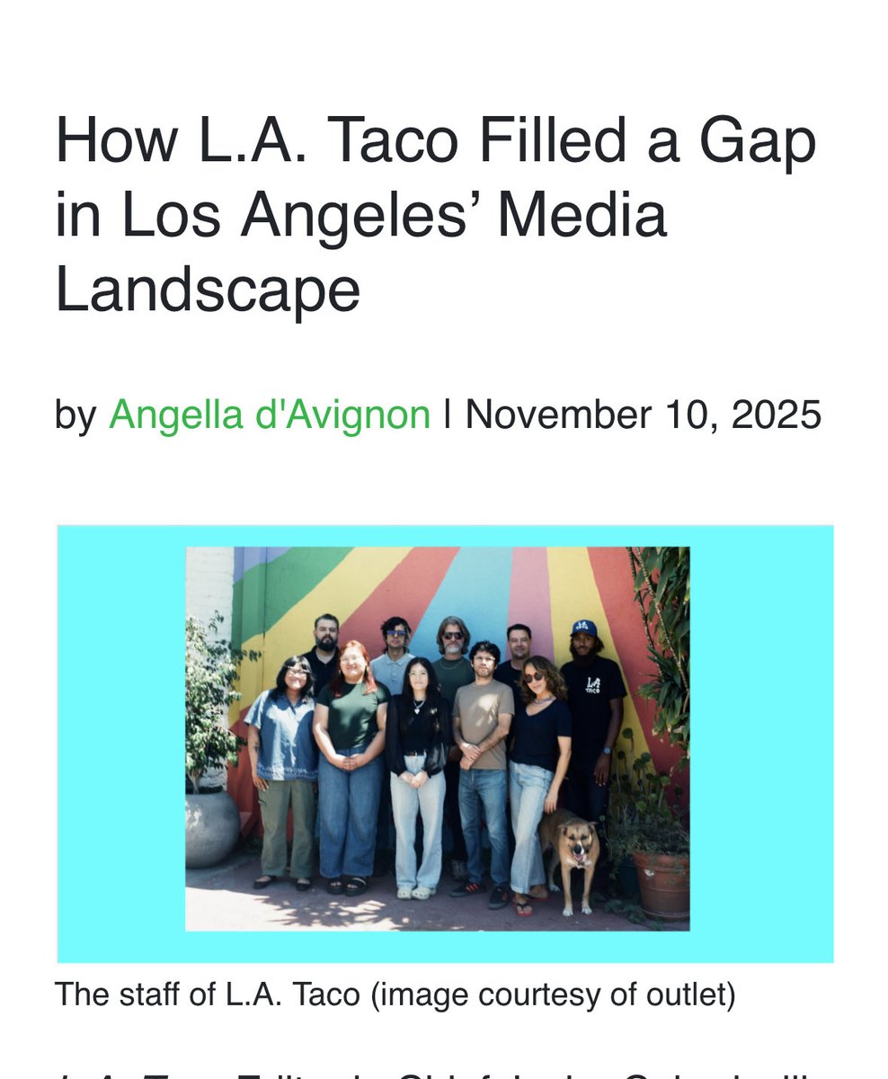 studyhallxyz's tweet image. Check out our profile of @LATACO! the outlet has been covering the ICE raids and offering vital on-the-ground reporting. Link below!