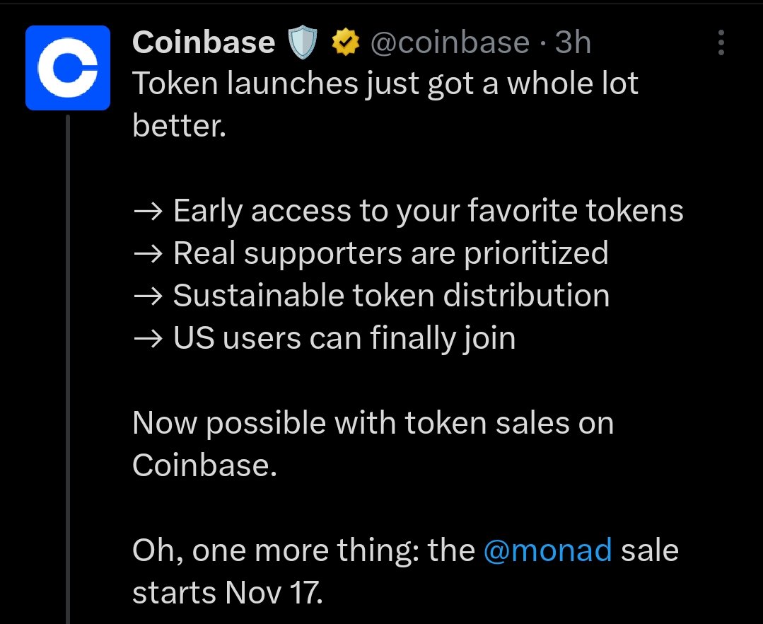 IShaNT_ETH's tweet image. The ICO model is back, engineered for retail priority. ( Entry Blocked for Whales )

Coinbase has launched its regulated token sale platform.

Allocation is structured to mitigate whale influence, prioritizing broad distribution among dedicated supporters only.

Impact:…