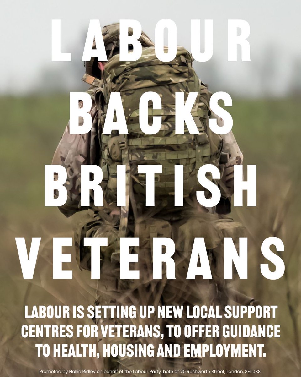 Labour’s message to veterans and the Armed Forces community is simple: we are on your side.