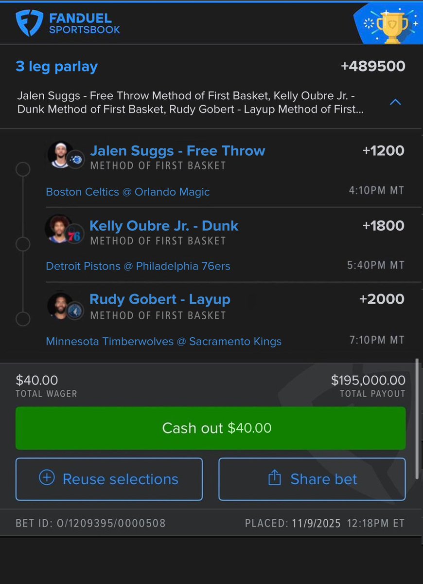 kingtipster50's tweet image. THE EASIEST $195k OF MY LIFE 💰😭

CRAZY — I REALLY DIDN’T THINK THIS ONE WAS GONNA HIT 😭🔥

BUT WE CASHED OUT FOR FUN 😤

STILL GIVIN’ $1,000 TO EVERYONE THAT LIKE / RT ♥️

HIT THE LINK IN MY BIO &amp;amp; COME EAT BIG WITH US 🍽🔥