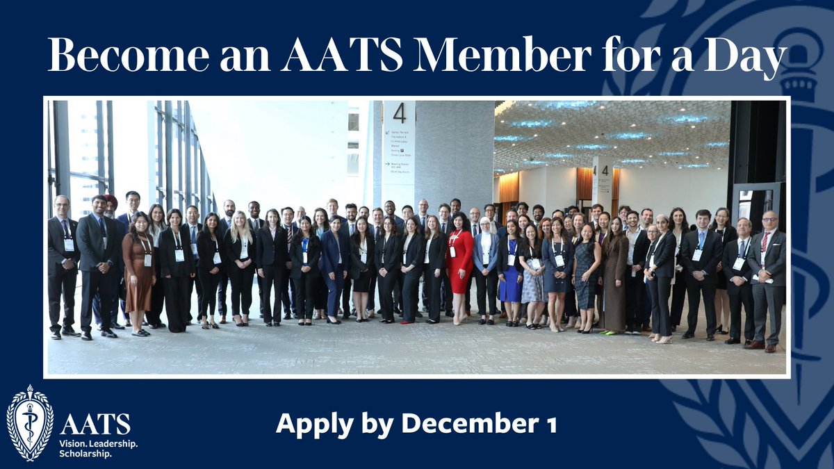 AATSHQ's tweet image. #Cardiothoracic surgery residents: There are several AATS Foundation programs that may change the outlook of your career. The deadline is coming up fast, so apply soon for the:
🔹Thoracic Surgical Robotics Fellowship
🔹#AATS2026 Member for a Day
and more: aats.org/foundation