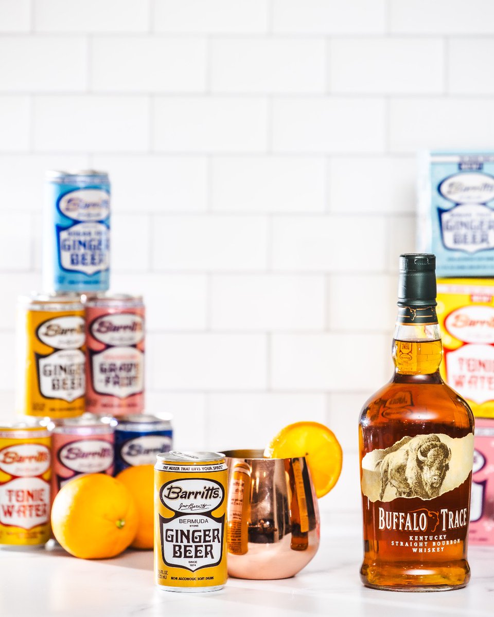 barrittsmixers's tweet photo. Barritt’s + Buffalo Trace = smooth sips.

From bold #GingerBeer (OG and Sugar Free) to crisp #TonicWater, #SparklingGrapefruit, &amp; #ClubSoda, every can brings out the best in your spirits.

Stock up on our mixers at https://t.co/WpWSLXvsrO.

#barritts #buffalotrace https://t.co/OBP9ioPXxp