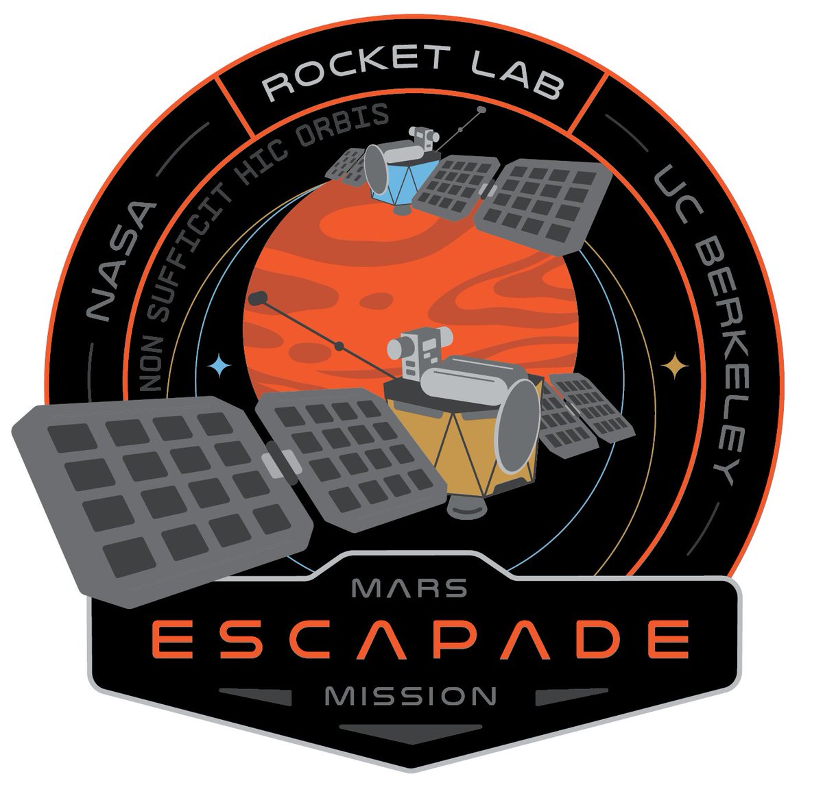 RocketLab's tweet photo. The ESCAPADE mission will send two Rocket Lab spacecraft to orbit Mars and is the result of a powerful collaboration between Rocket Lab, @UCBSSL &amp; @NASA.

Here are some of the incredible people who built this interplanetary dream 👇 https://t.co/jOTkyesf7o