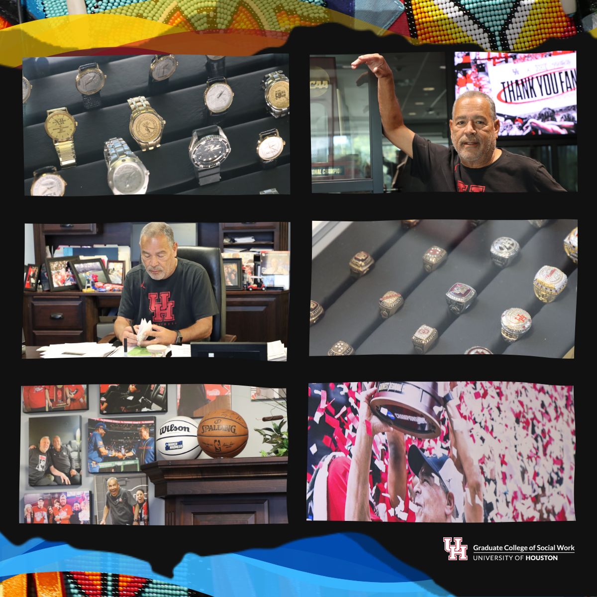 Coach Kelvin Sampson is known for being one of the best college basketball coaches. To him, the motor of success lies in something unseen. Read more on his Lumbee heritage and how it inspires him: gcswstories.uh.edu/native-america…

#UHGCSW #UHSocialWork #NativeAmericanHeritageMonth