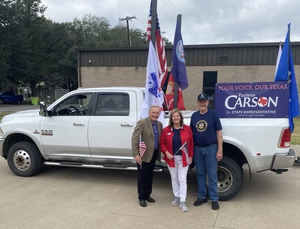 CarsonForTexas's tweet image. 🇺🇸 What a wonderful day in Huntington celebrating our veterans! The Angelina County Veterans Day Parade &amp;amp; Ceremony at Centennial Park was packed!

Thank you to the American Legion for your warm hospitality and invitation to join your float! ❤️

#VeteransDay #CarsonForTexas #HD9