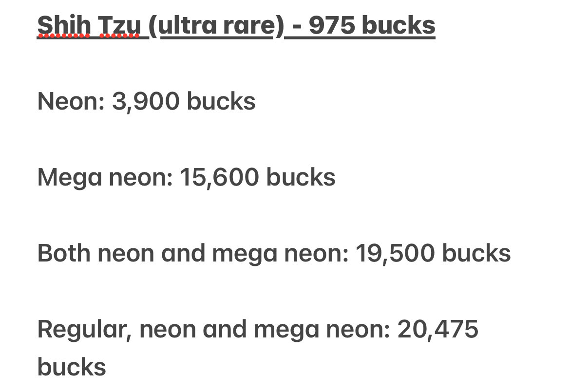 Here’s the math for the new pet coming this week!