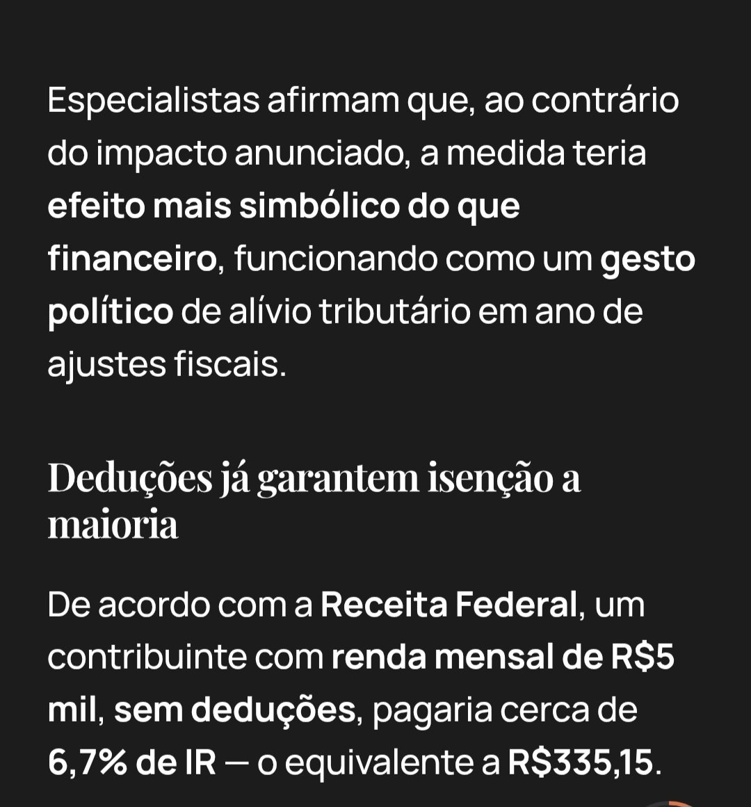 TAXADD E LULA TE ENGANARAM. Isenção para inglês ver.
80% de quem ganha ate 5000 ja não paga imposto de renda.
Por ter benefícios tributário de plano de saúde,  dependentes, pensão.