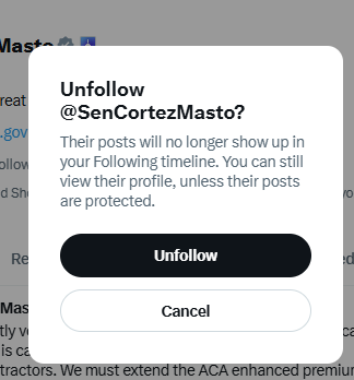 <a href="/SenCortezMasto/">Senator Cortez Masto</a> Goodbye. I hope you get voted out.