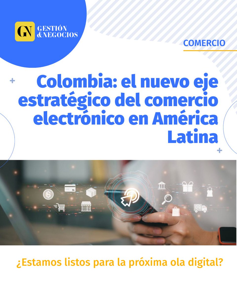 RevistaGyN's tweet photo. #Comercio El e-commerce en LATAM crece como nunca y Colombia se convierte en uno de los mercados más dinámicos.
Innovación, pagos digitales y certificaciones ISO son la base de la nueva confianza digital.

Lee más en https://t.co/6MX0vDsd1a https://t.co/rZf7npt0eh
