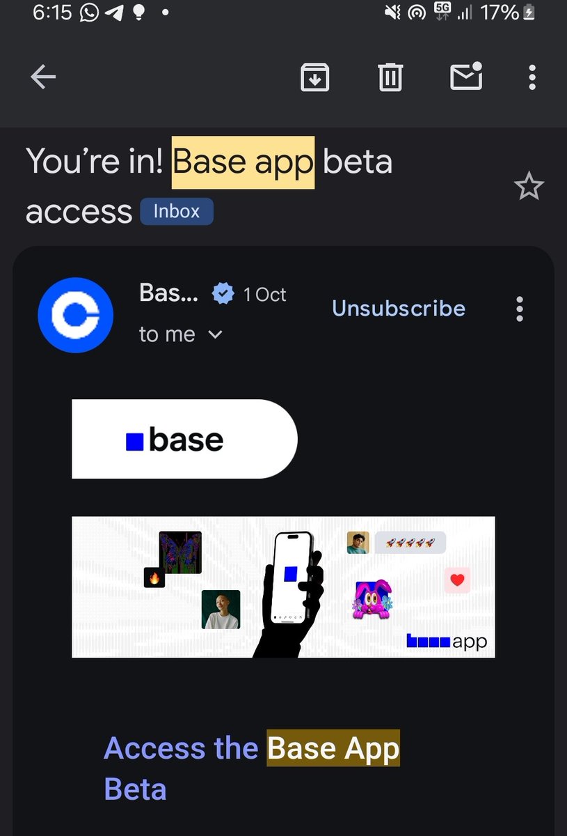 0x_Creed's tweet image. So I&apos;ve been asking for @baseapp invite for what feels like a decade now... and I had no idea I was in since October 1st.

This is your sign to always check your mails.