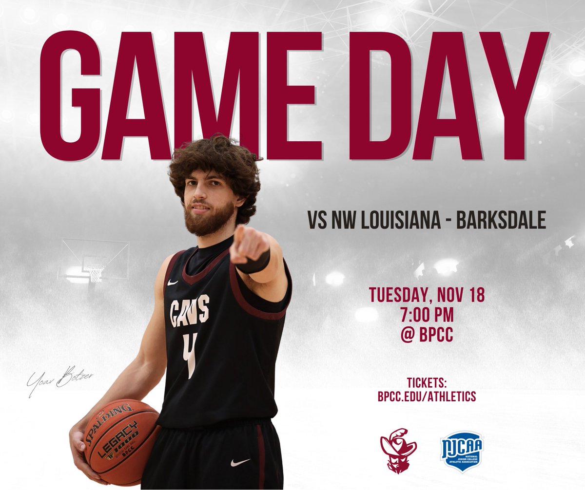 We’re home, we’re ready — it’s GAME DAY! ⚔️ #GoCavs #SwordsUp #BPCCproud #goLCTCS #NJCAA #NJCAABasketball #RegionXIV