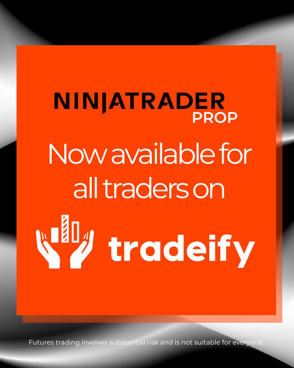 NinjaTrader Prop is now available for all traders at Tradeify. New and existing Tradeify traders now have access to NinjaTrader Prop’s comprehensive trading toolkit - built for the realities of prop. Learn more about the platform: bit.ly/43WxHsX