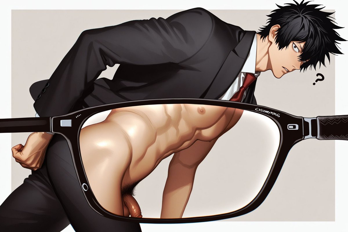 caspian0503's tweet photo. Why have you been wearing glasses all day today?
#AIart #yaoi https://t.co/m0Q3ZyVj5B
