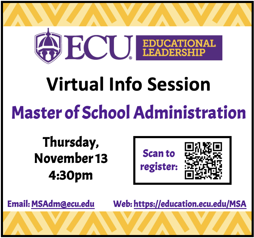 ECU Ed Leadership & Foundations tweet media