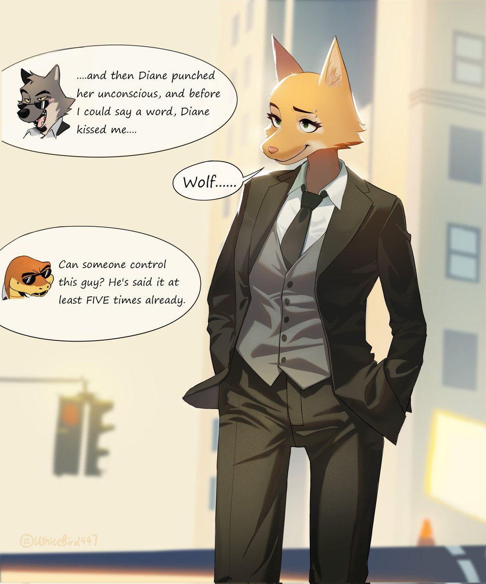 That kiss left a lasting impression on wolf