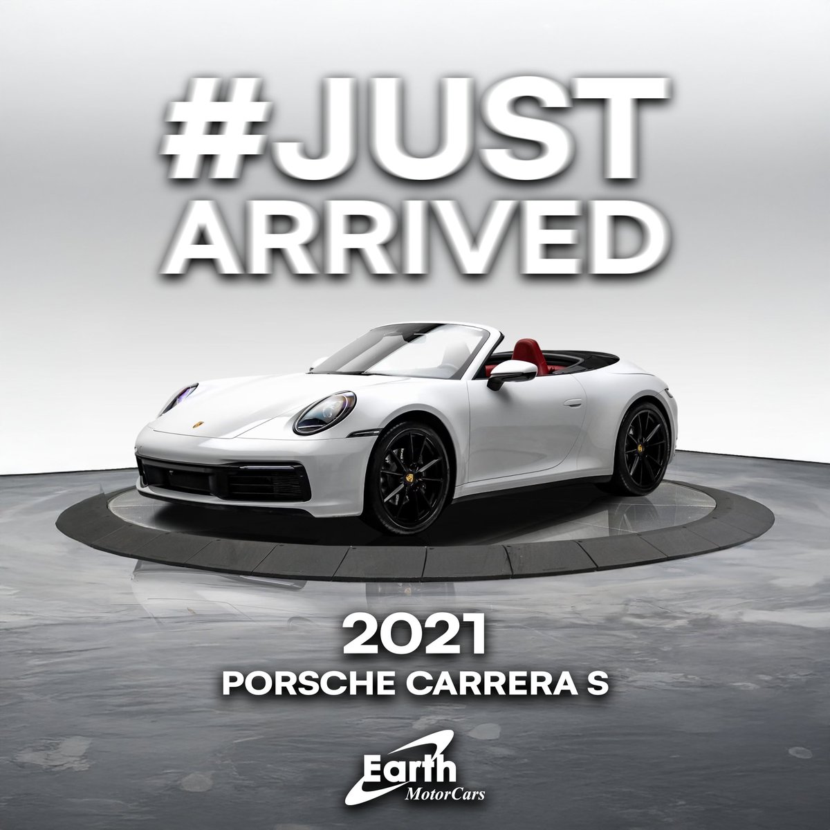 EarthMotors's tweet photo. #JUSTARRIVED 🚨
2021 Porsche 911 Carrera S just landed at Earth MotorCars.
Carrara White Metallic | 10,064 miles | $129,780

👉 https://t.co/1wTw6QW1v4

#EarthMotorCars #LuxuryCars #Exotics #DFW #Porsche #Porsche911 #CarreraS https://t.co/AEy8Ks8F3R