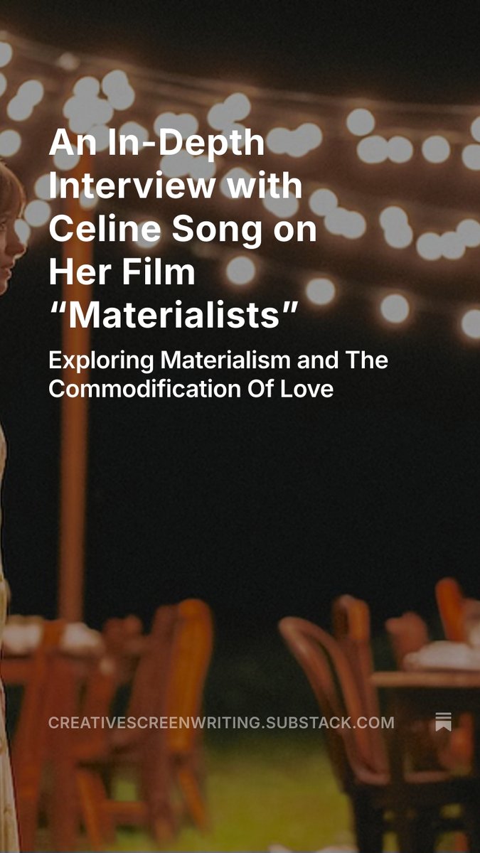 CreativeScreen's tweet image. creativescreenwriting.substack.com/p/an-in-depth-…