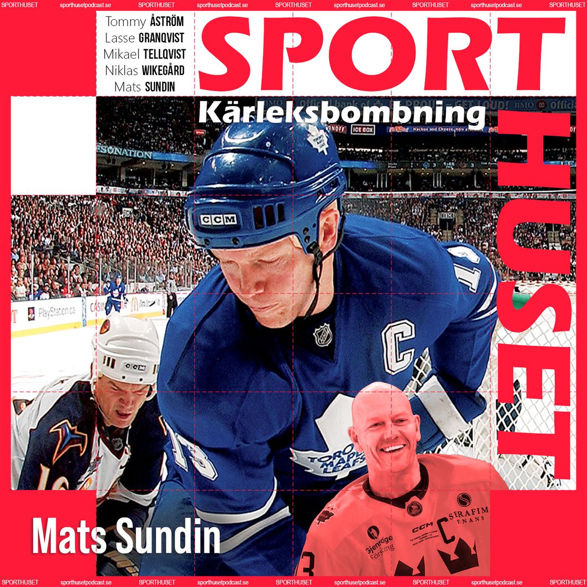 Kärlek till Mats Sundin 🏒
1349 poäng på 1346 NHL-matcher. 
Svensk mästare, trefaldig världsmästare och olympisk mästare i Turin för 20 år sedan.
Här hyllas han av <a href="/wikegard/">Niklas Wikegård</a> och <a href="/Tellan13/">Mikael Tellqvist</a>🇸🇪🇨🇦
Hör också utdrag från Lasse Granqvists poddmöte med "Sudden"▶️podcasts.apple.com/se/podcast/spo…