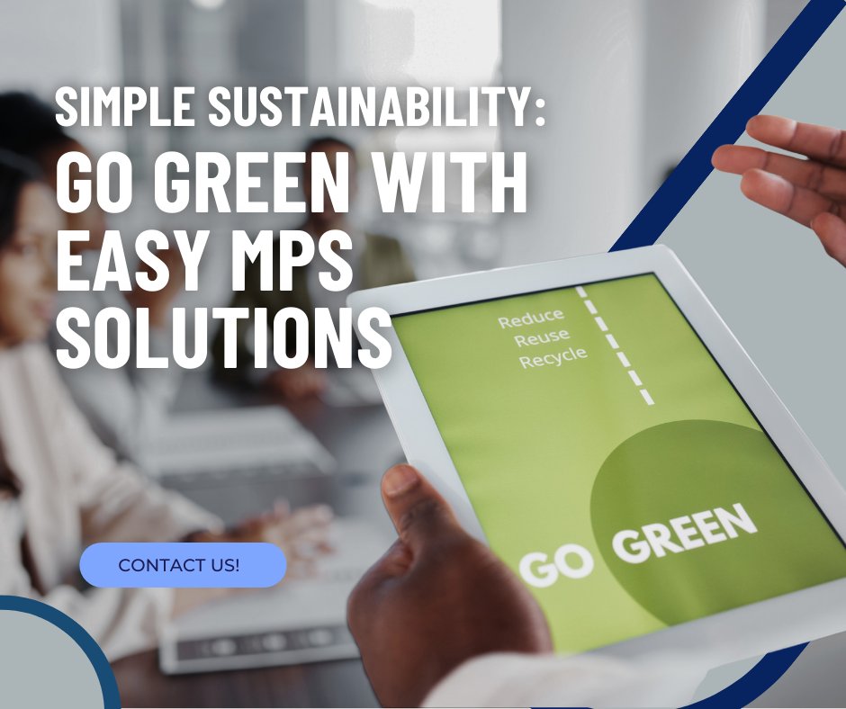 Docutrend's tweet image. Sustainability made simple With our Managed Print Services, you can go green effortlessly—cut waste, save resources, and print smarter. Every print matters. 

Contact us today for sustainable solutions! #GreenPrinting #Sustainability