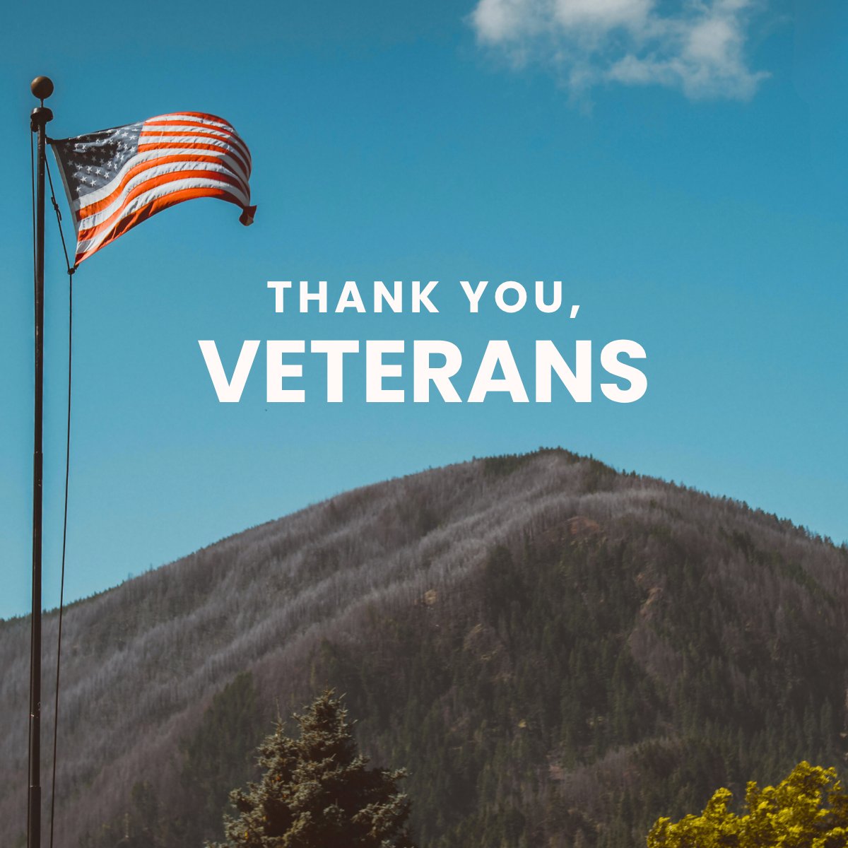 To all the veterans who have served our country, THANK YOU.

We’re grateful for your selflessness, courage, and dedication.

For all the ways you have served, we honor you. 🇺🇸