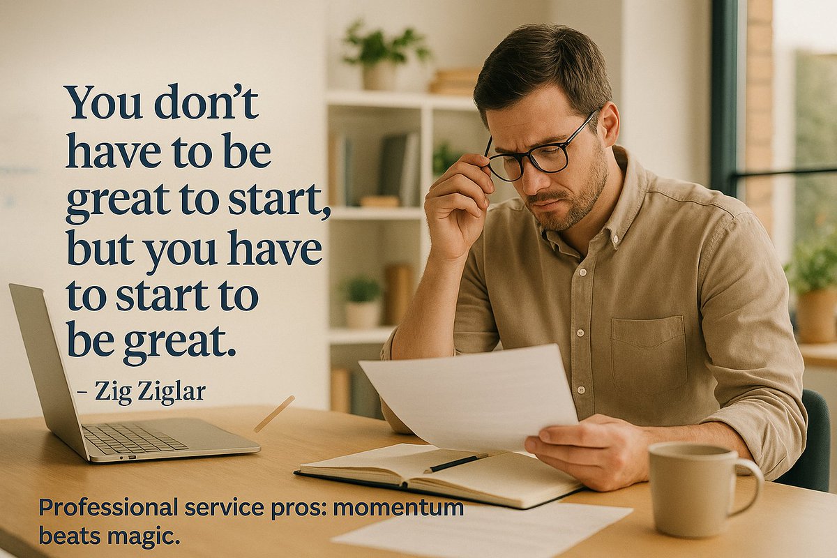 talk2cc's tweet image. “You don’t have to be great to start, but you have to start to be great.” — Zig Ziglar
Professional service pros: momentum beats magic.
Take one step today that your business will thank you for tomorrow. Follow us!
#MotivationalMonday #CompleteController #ProfessionalServices
