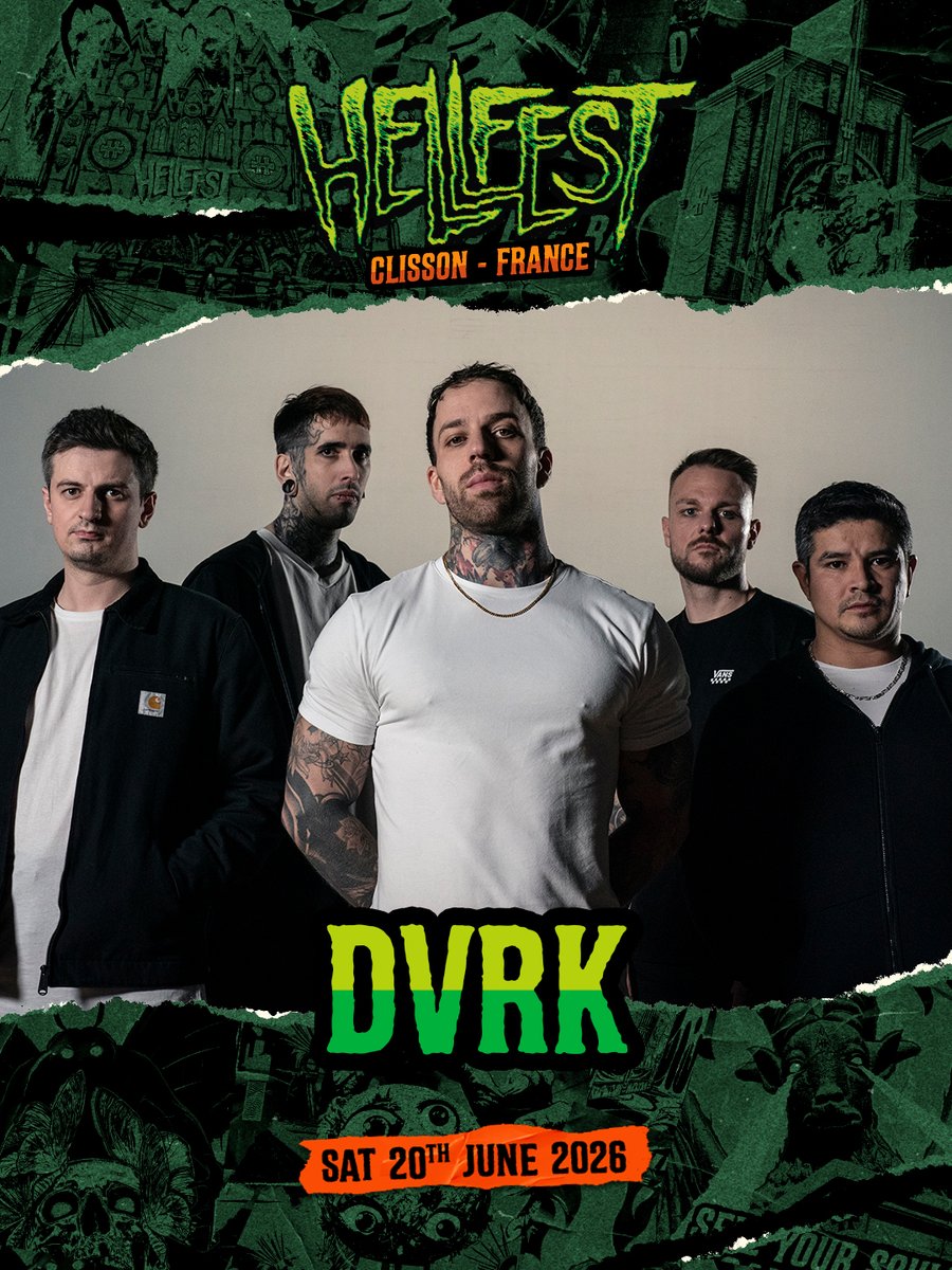 SoundworksJ's tweet image. 嬉しいお知らせです！
@weareDVRK  が @hellfestopenair  2026に出演決定！
初のフランス公演！最高の一日にしよう！
地獄で会おう！

#hellfest #hellfest2026