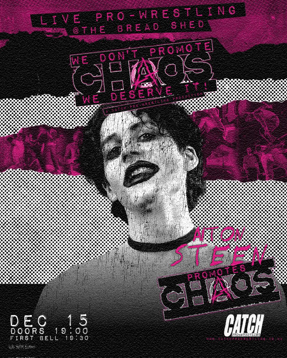 CATCHProWres's tweet image. Coming off a hard fought physical loss against Brady Phillips at our last show whats next for Aiton Steen?

Come along to &apos;We Don&apos;t Promote Chaos, We Deserve It&apos; and find out

Tickets available below 👇