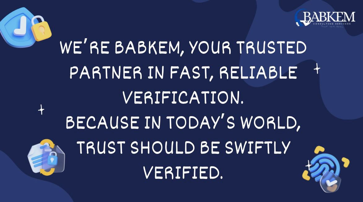 Babkemhq's tweet image. #Babkem #SwiftlyVerified #Verification #BusinessTrust #NigeriaBusiness #FintechNigeria #DigitalIdentity