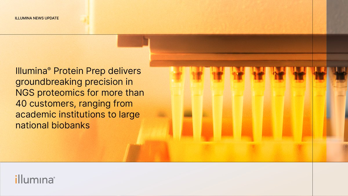 Early results of Illumina® Protein Prep show measurable impact:​
 ✔️ Genomics England: increased diagnostic yield for rare disease by 7.5%​
 ✔️ PRECISE-SG100K (Singapore): expanded proteomic profiling across populations​
 ✔️ Sydney Mass Spectrometry: first wider Asia Pacific site