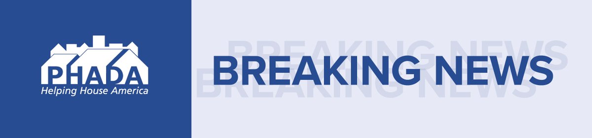 Last night, the Senate began the process to end the shutdown by advancing a Continuing Resolution that funds the government through January 30, 2026. Read PHADA's analysis here: bit.ly/49uDGsX