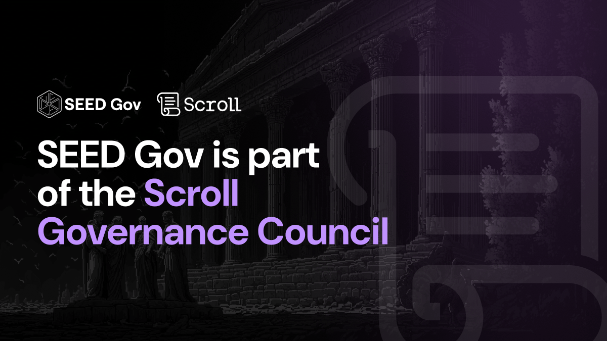 🚨 BIG NEWS 🚨

We’re glad to announce that, alongside <a href="/ethereumTGU_/">EthereumTGU</a>, we’ve been selected to join the <a href="/Scroll_ZKP/">Scroll</a> Governance Council 🎉

Our mandate: to work with the Scroll Foundation on the revamp of the Scroll DAO. 🤝