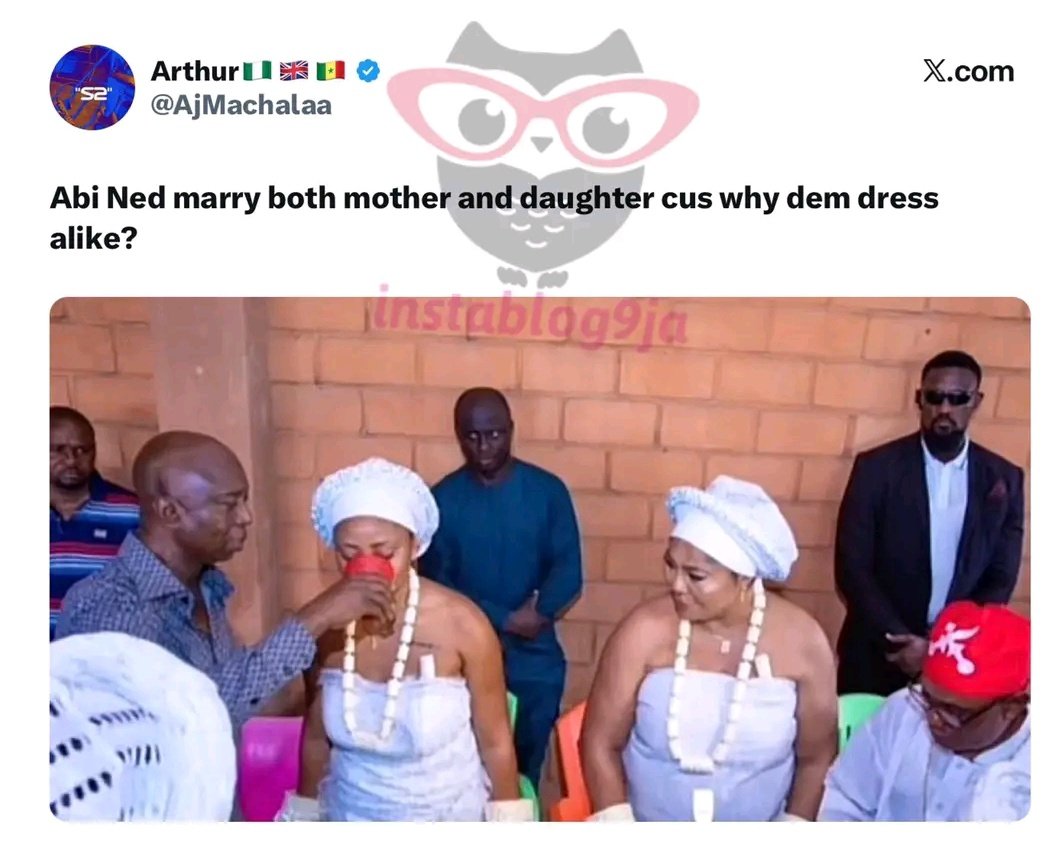 dematter001's tweet photo. Media personality Arthur poses a question to Nigerians about Regina Daniel’s traditional wedding
#TrendingStory #Awareness #StayUpdated https://t.co/KacEpjeYyg