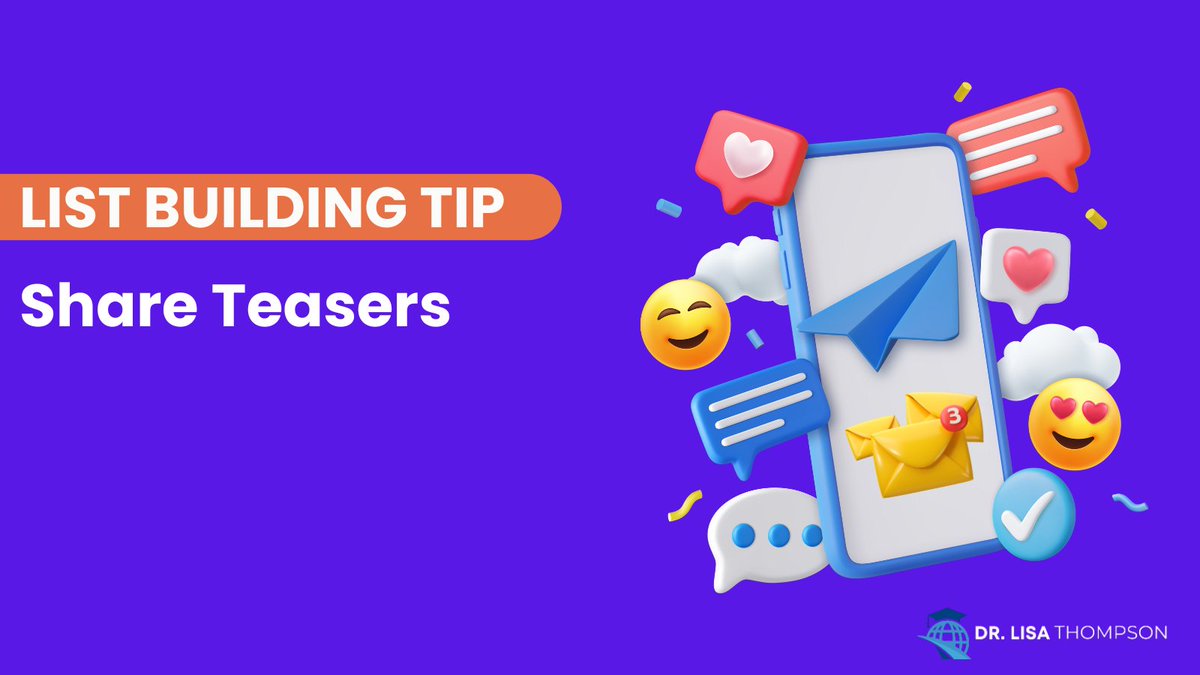 DrLisaThompson's tweet image. Tease friends with sneak peeks of our email secrets. Curiosity is welcome! ? #Teasers #BeCurious