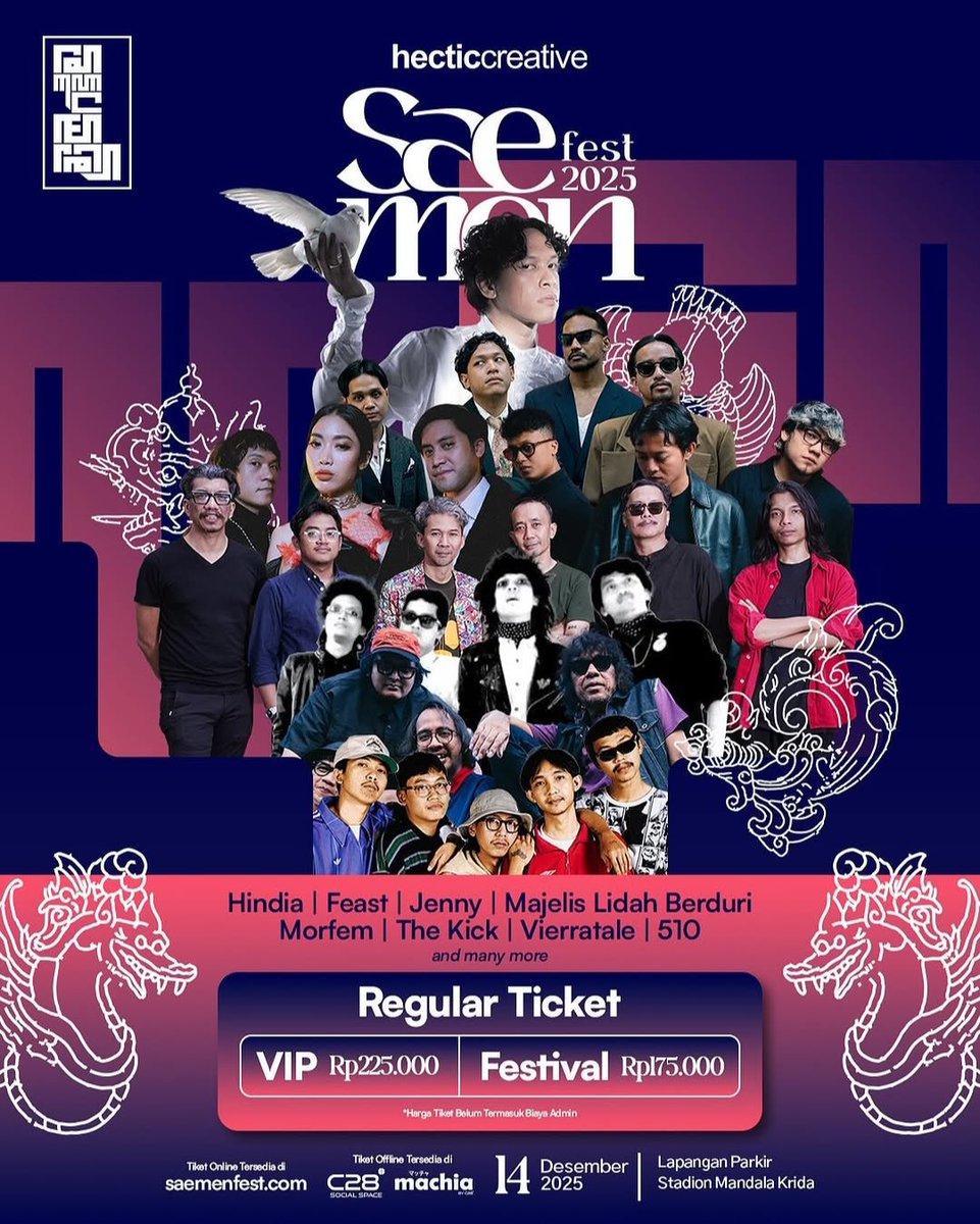 Saemen Fest
📆 14 November 2025
📍 Parkir Stadion Mandala Krida, Yogyakarta