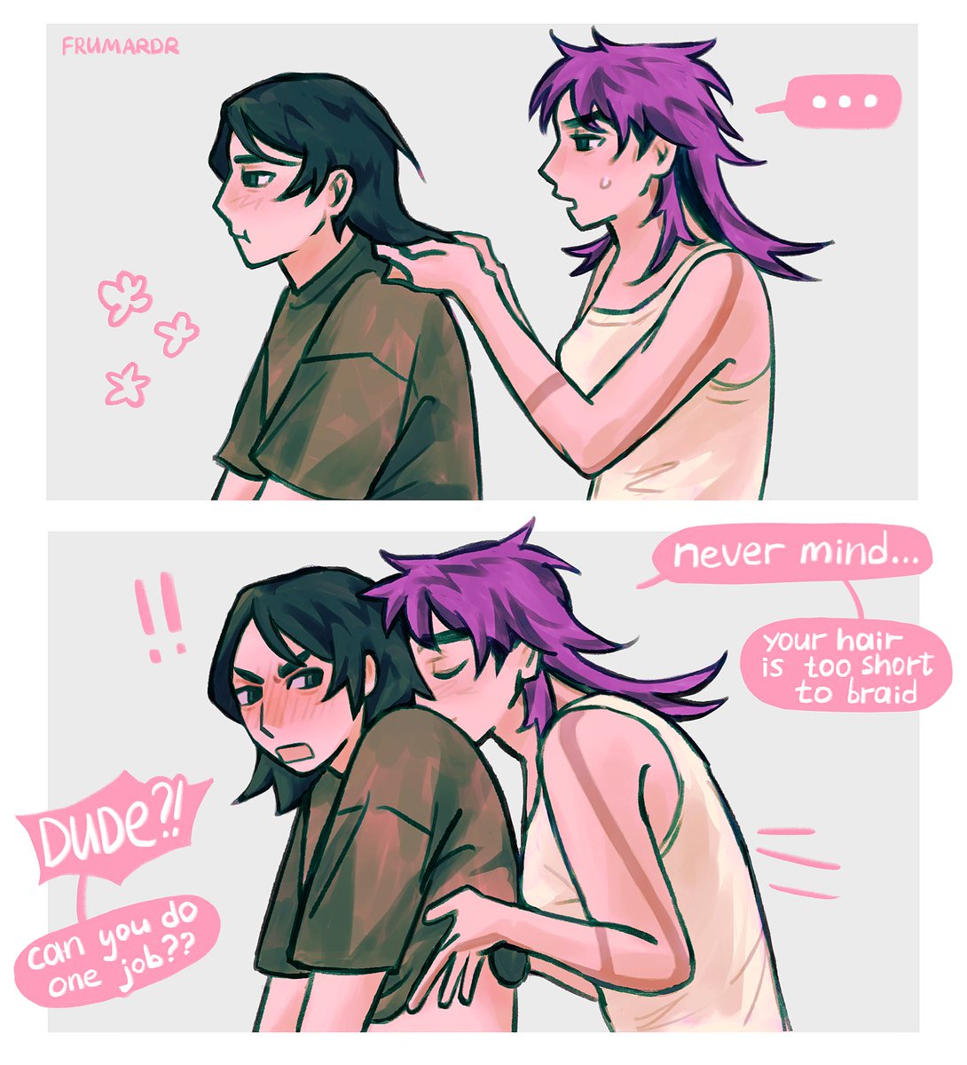 frumardr's tweet image. ofc she secretly likes it 
#thangyu #thangyuri