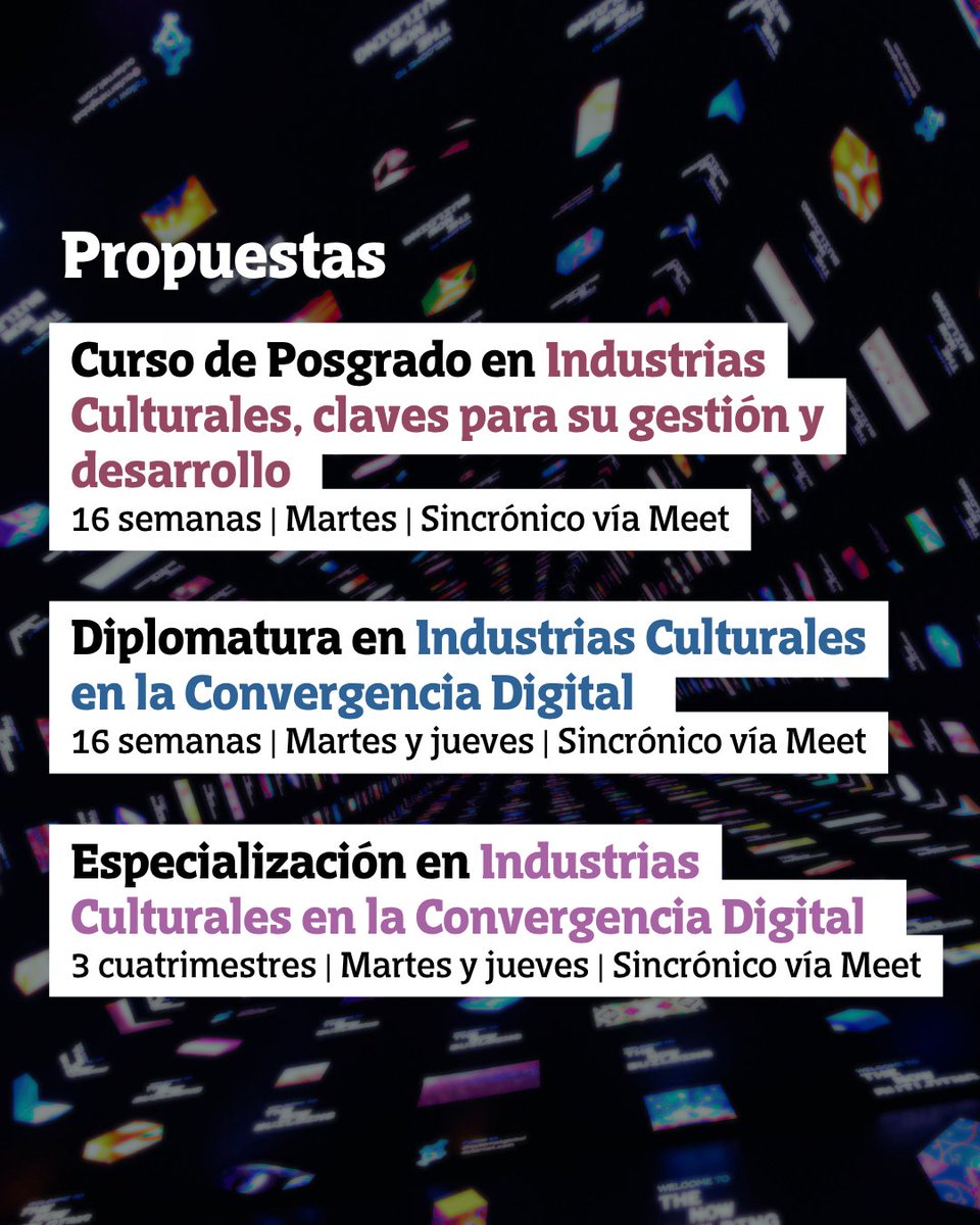 IndustriasCulturales tweet media