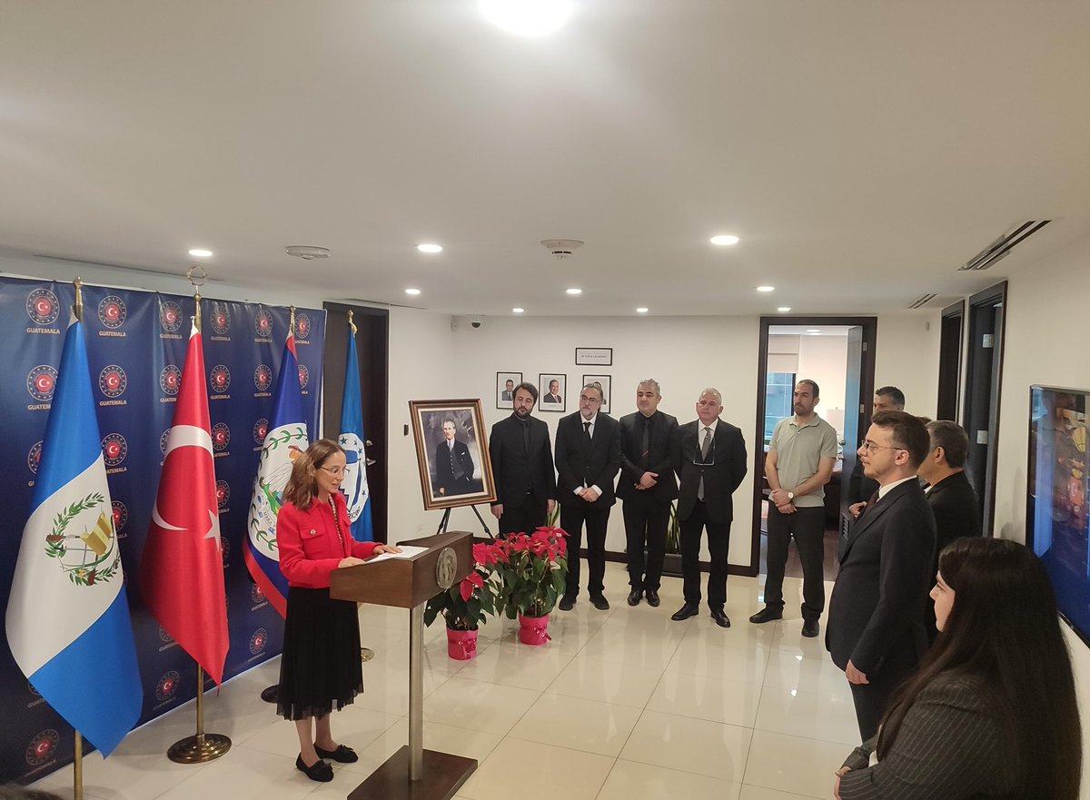 Cumhuriyetimizin kurucusu, Ulu Önder Gazi Mustafa Kemal Atatürk'ü, ebediyete intikalinin 87. yıldönümünde Büyükelçiliğimizde düzenlediğimiz törende saygı, özlem ve minnetle andık.